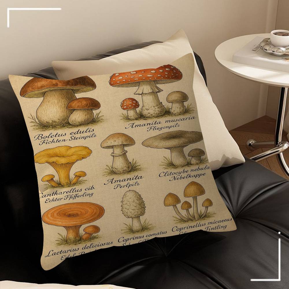 Vintage Classic Wall Art Plants Mushroom Medicine Pillow Cover For Bedroom Room And Living Room Sofa Decorative Cushion Cover 30cmx30cm
Vintage Classic Wall Art Plants Mushroom Medicine Pillow Cover For Bedroom Room And Living Room Sofa Decorative Cushion Cover 30cmx30cm