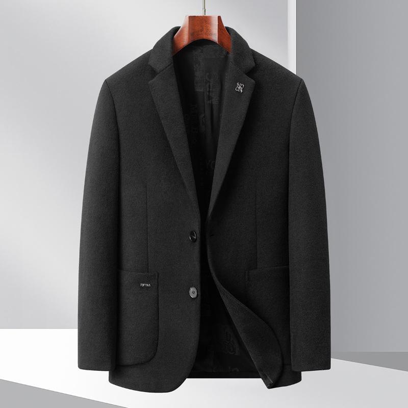 Новые осенние и зимние шерстяные мужские повседневные костюмы корейского стиля тонкие шерстяные костюмы модные одинарные костюмы 4XL