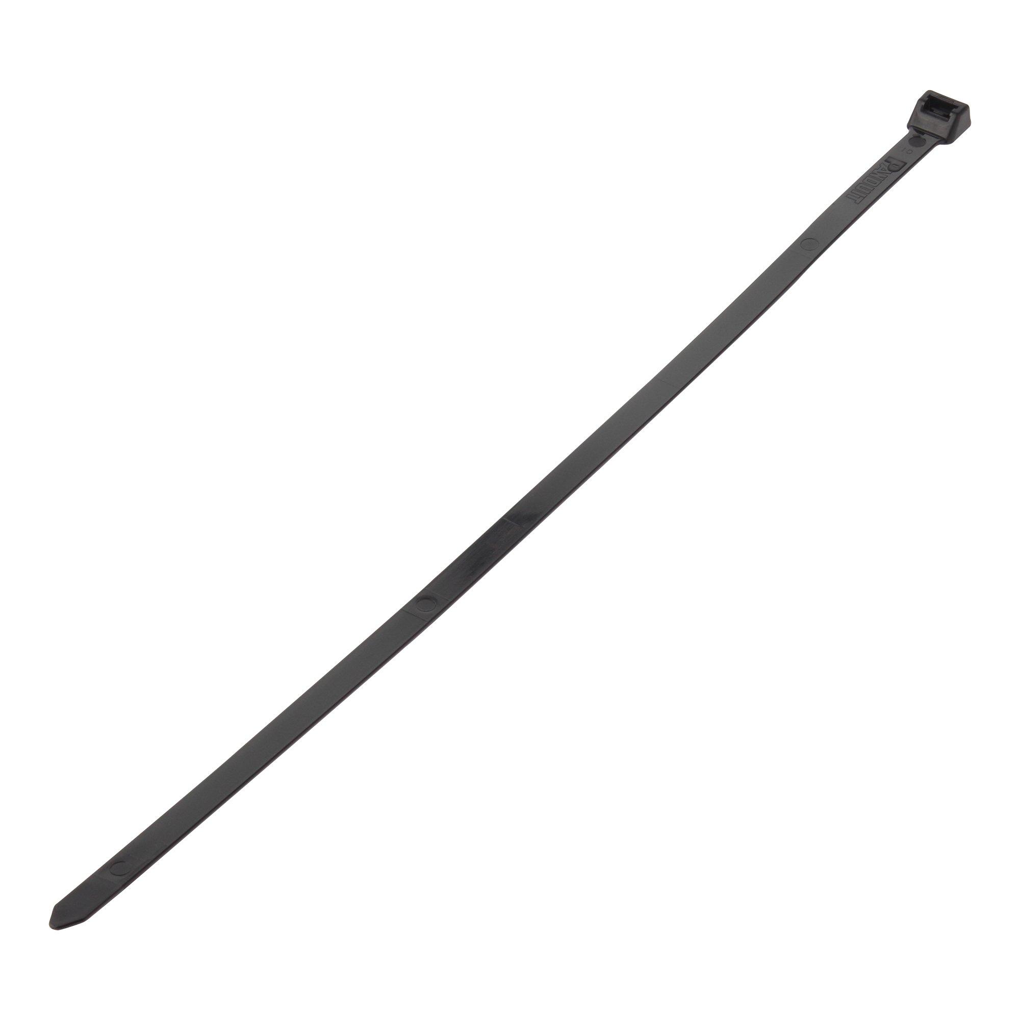 Panduit Nylon Cable Ties, Weather-Resistant Black, Non-Buckle Type, 12.7mm Wide x 511mm Long, Pack of 100, PLT5EH-NB-C0
Panduit Nylon Cable Ties, Weather-Resistant Black, Non-Buckle Type, 12.7mm Wide x 511mm Long, Pack of 100, PLT5EH-NB-C0