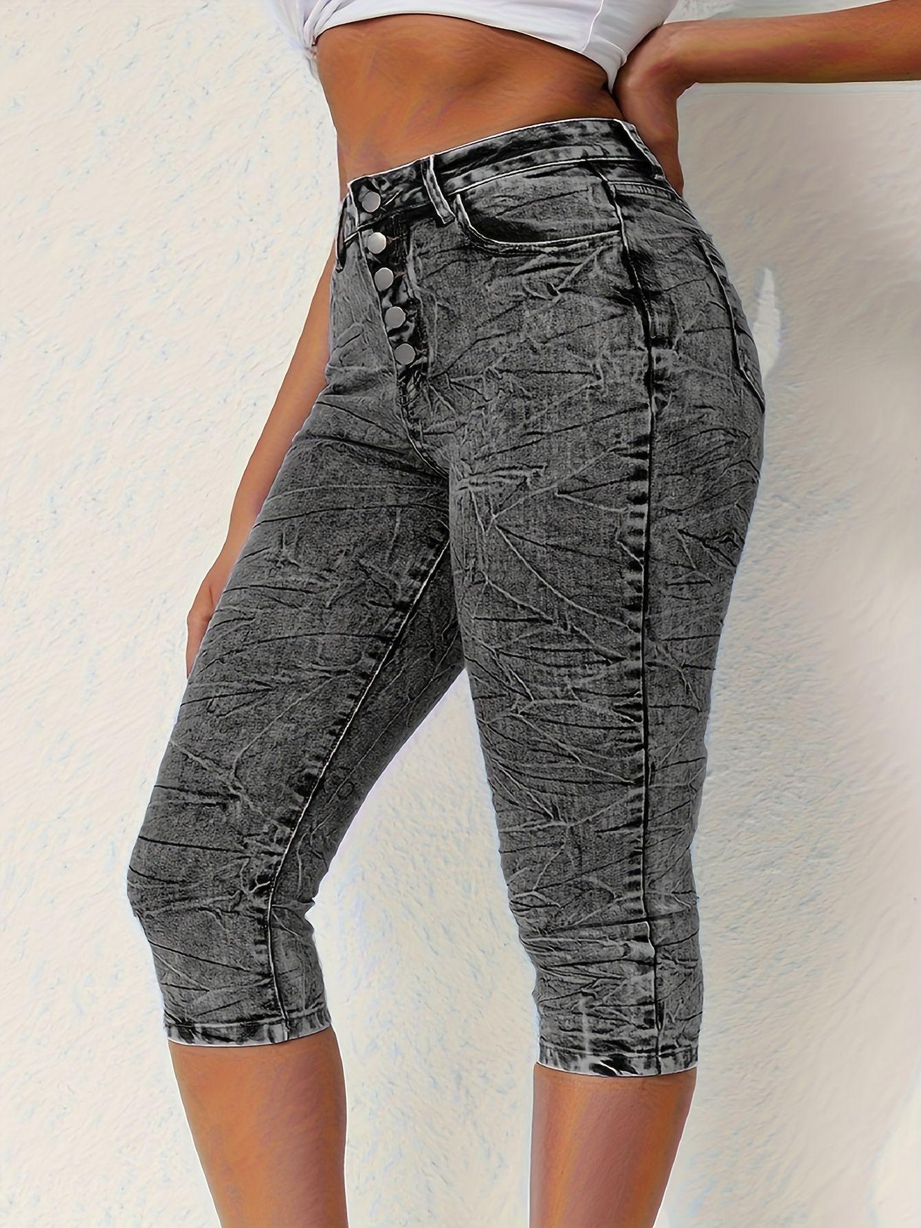 High-Waisted Light Denim Jeans for Women - Summer Spicy Style, High-Elastic Tight Fit S серый ясень
High-Waisted Light Denim Jeans for Women - Summer Spicy Style, High-Elastic Tight Fit S серый ясень