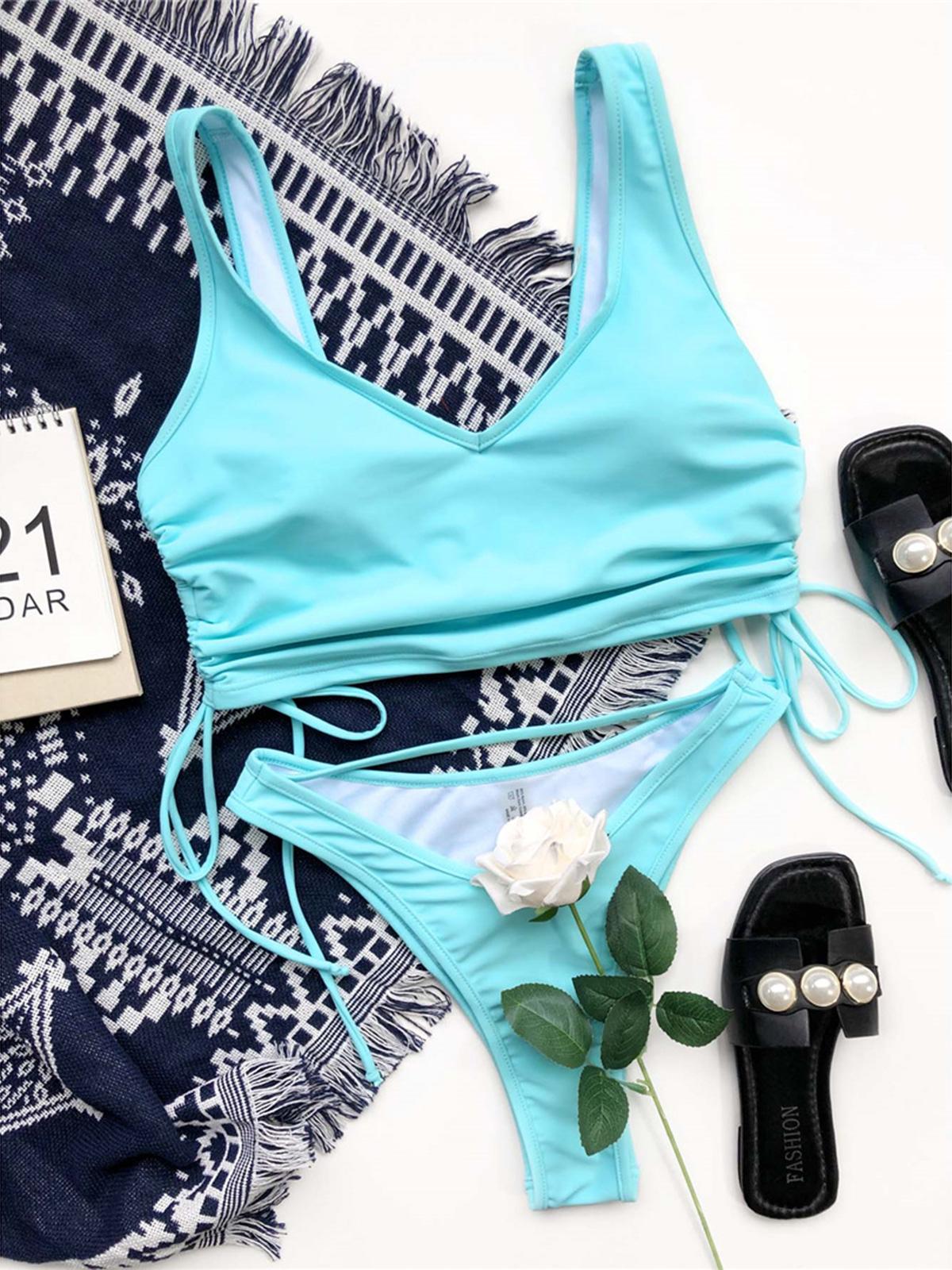 Сексуальный бикини на шнуровке с мягкой подкладкой, женский купальник, женский купальник, комплект из двух частей, купальный костюм, купальный костюм для женщин L синий
Сексуальный бикини на шнуровке с мягкой подкладкой, женский купальник, женский купальник, комплект из двух частей, купальный костюм, купальный костюм для женщин L синий