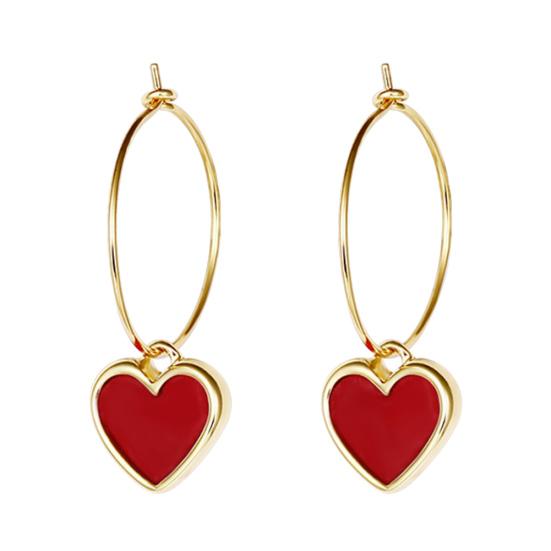 Fashion Party Women Red Love Heart Pendant Hoop Earrings Jewelry Birthday Gift золотистий
Fashion Party Women Red Love Heart Pendant Hoop Earrings Jewelry Birthday Gift золотистий