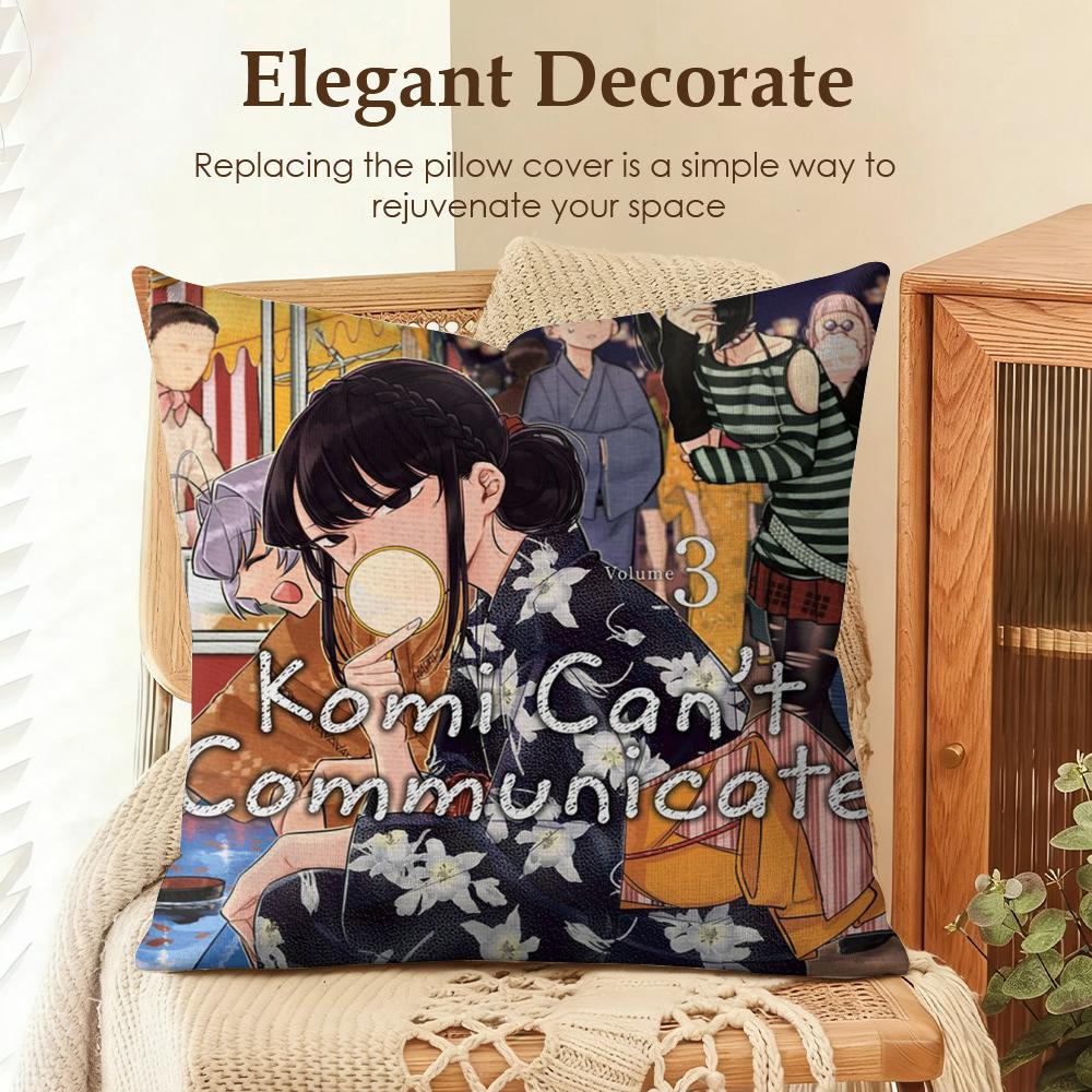 KKomi Cant Communicate Cushion Cover Natural Linen Organic Fabric DoubleSided Printing Sofa Home Decor Gift Pillow Case 30x30cm
KKomi Cant Communicate Cushion Cover Natural Linen Organic Fabric DoubleSided Printing Sofa Home Decor Gift Pillow Case 30x30cm