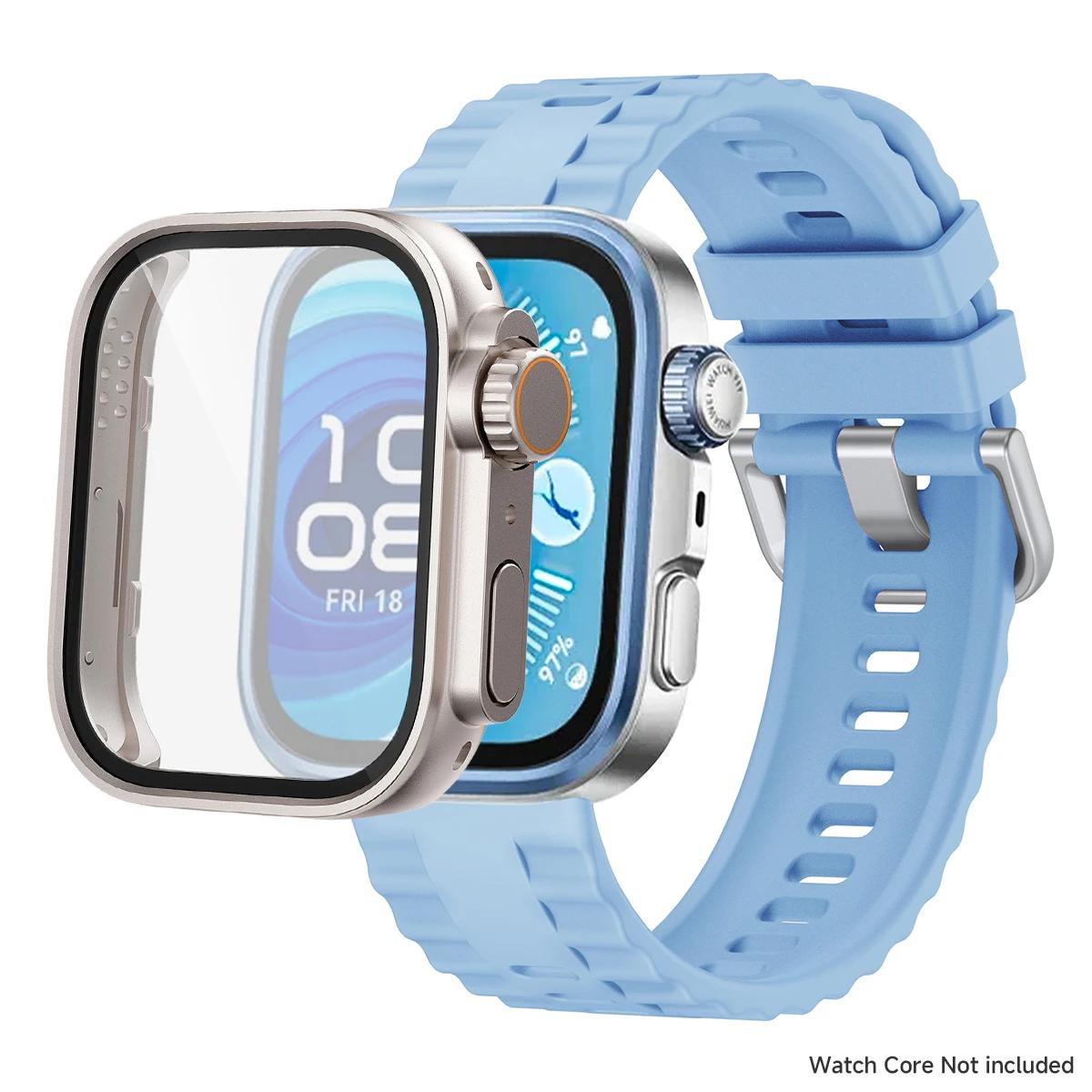 Strap+Case for huawei watch fit 4/3 4pro Tire Tread Bracelet+change to ultra cover for huawei fit 4 smartwatch sport band bumper for fit 3
Strap+Case for huawei watch fit 4/3 4pro Tire Tread Bracelet+change to ultra cover for huawei fit 4 smartwatch sport band bumper for fit 3