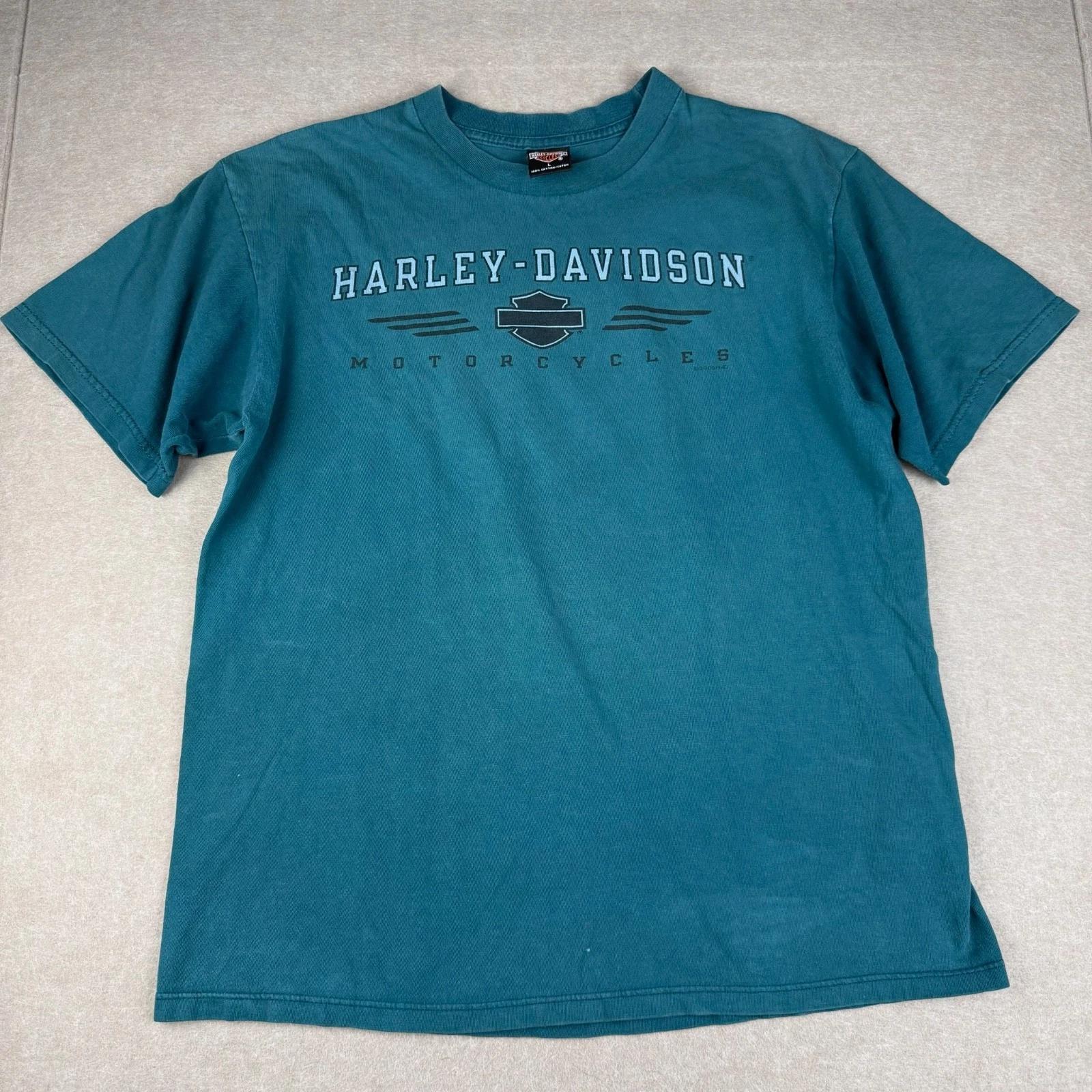 Vintage Harley Davidson Motorcycle Tee Mens Large Green Mason Ohio Bikers USA XL
Vintage Harley Davidson Motorcycle Tee Mens Large Green Mason Ohio Bikers USA XL