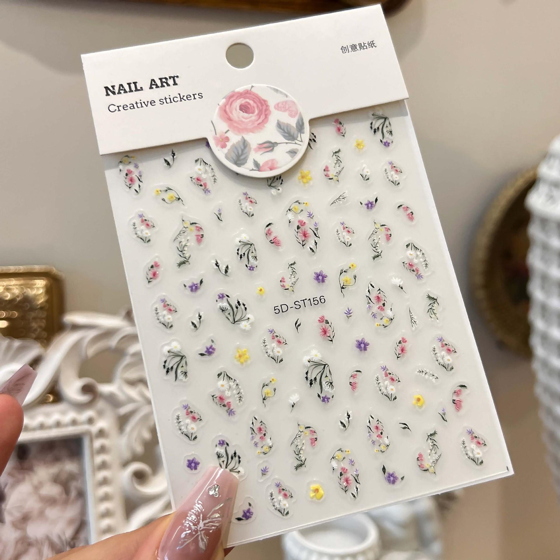 3D рельефные цветочные водонепроницаемые наклейки для ногтей
3D рельефные цветочные водонепроницаемые наклейки для ногтей
