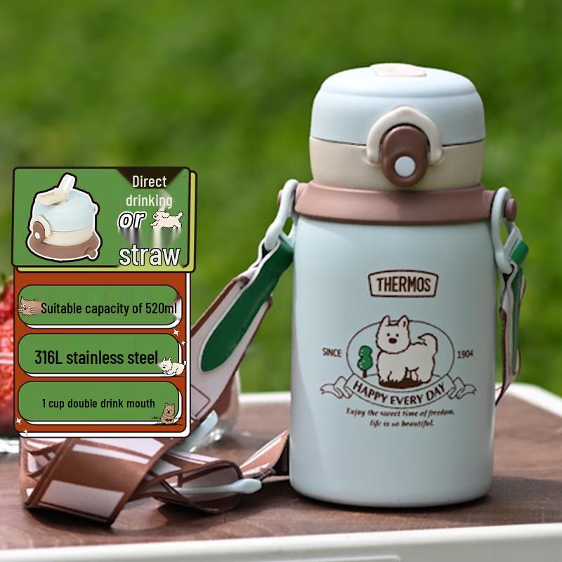 THERMOS Kids 316L Stainless Steel Dual-Drink Insulated Bottle
THERMOS Kids 316L Stainless Steel Dual-Drink Insulated Bottle