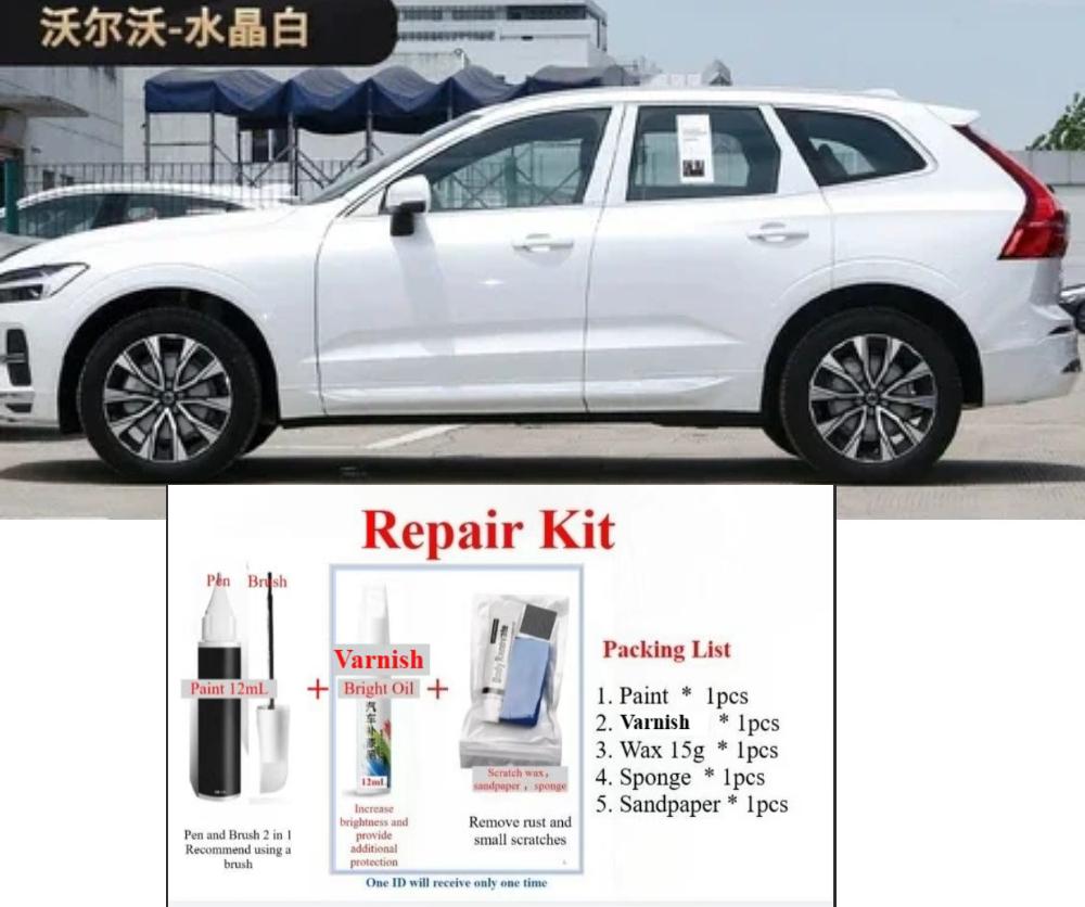 Car Touch up Pen Adapter for Volvo S60L S40 S90 XC40 XC90 XC60 White Car Paint Fixer Car Paint Scratch Repair color black white
Car Touch up Pen Adapter for Volvo S60L S40 S90 XC40 XC90 XC60 White Car Paint Fixer Car Paint Scratch Repair color black white