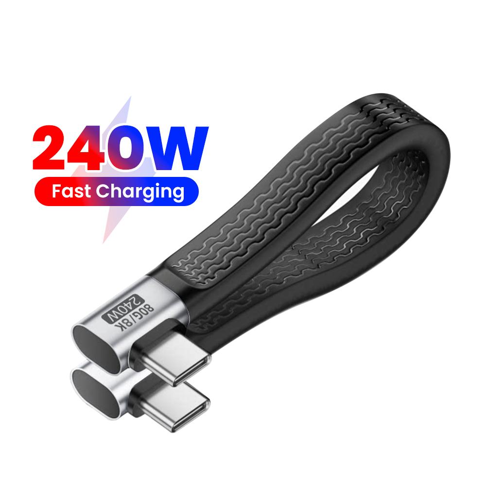 240W USB4 Data Cable 80Gbps Elbow USB C to Type C Short Cable PD 240W 8K 60Hz for iPhone 17 16 15 Pro Max Samsung Laptop Tablet чёрный
240W USB4 Data Cable 80Gbps Elbow USB C to Type C Short Cable PD 240W 8K 60Hz for iPhone 17 16 15 Pro Max Samsung Laptop Tablet чёрный
