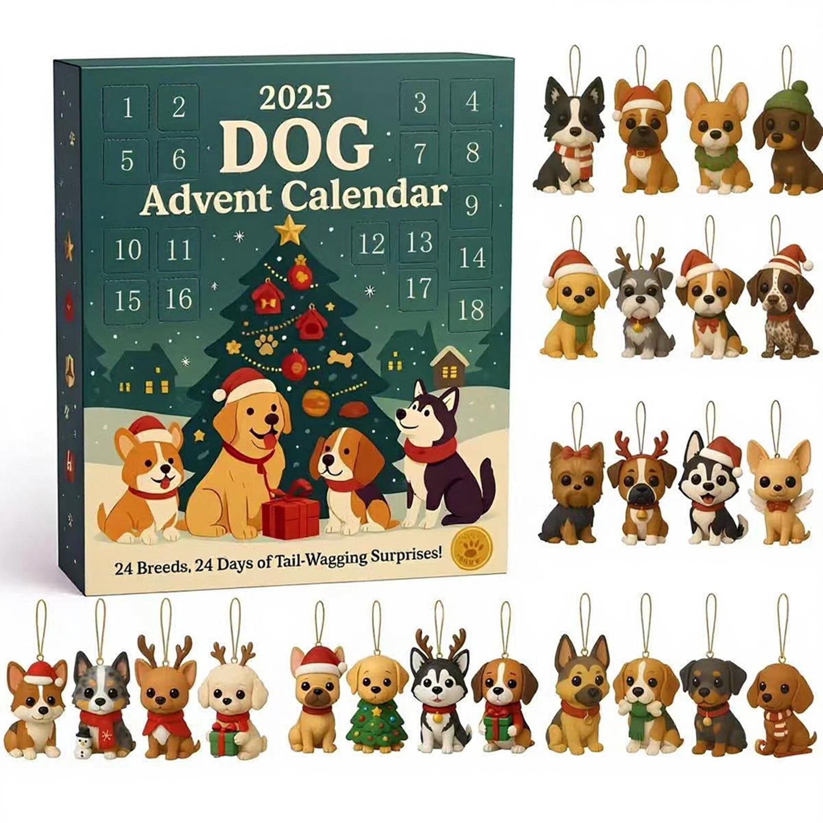 2D Christmas Tree Dog Decorations Husky Christmas Ornament 24 Days Dog Advent Calendar with Breed Ornaments Christmas for Dog 11.02x7.87x1.18 inch
2D Christmas Tree Dog Decorations Husky Christmas Ornament 24 Days Dog Advent Calendar with Breed Ornaments Christmas for Dog 11.02x7.87x1.18 inch