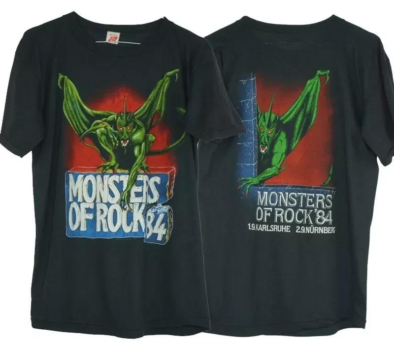 1984 Monsters Of Rock 84 2 side basic black short sleeve T shirt S
1984 Monsters Of Rock 84 2 side basic black short sleeve T shirt S