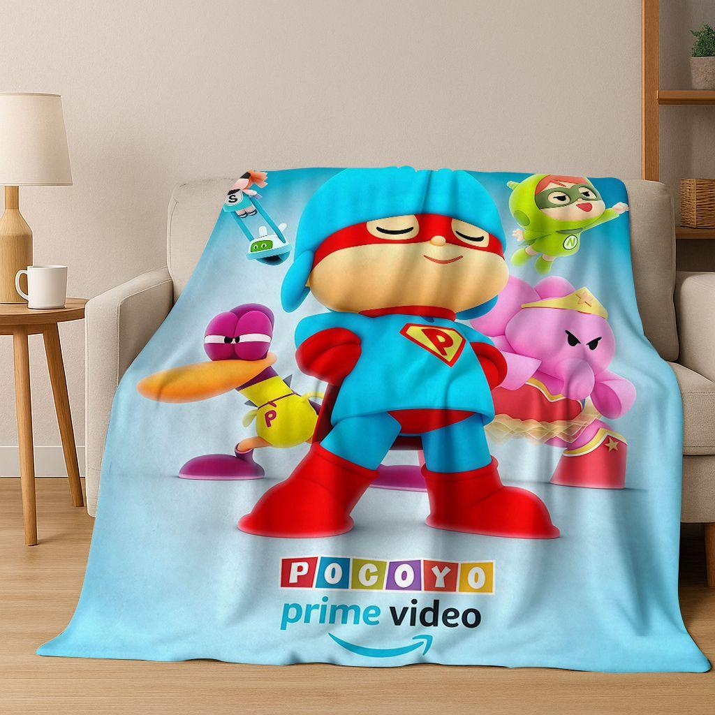 3D P-Pocoyo Elly Pato Cartoon Flannel Blanket Soft Warm Throw Blanket for Bed Bedroom Room Living Room Travel Picnic Kid Gift 75x90cm
3D P-Pocoyo Elly Pato Cartoon Flannel Blanket Soft Warm Throw Blanket for Bed Bedroom Room Living Room Travel Picnic Kid Gift 75x90cm