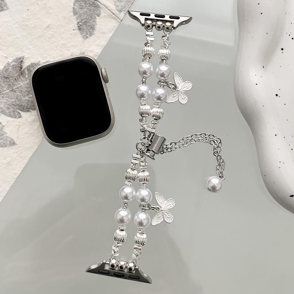 Для Apple Watch 10 46мм/Ultra 2/Ultra 49мм/9 8 7 45мм/SE (2023) SE (2022) SE 6 5 4 44мм/3 2 1 42мм Браслет для годинника з бісеру Pearl
Для Apple Watch 10 46мм/Ultra 2/Ultra 49мм/9 8 7 45мм/SE (2023) SE (2022) SE 6 5 4 44мм/3 2 1 42мм Браслет для годинника з бісеру Pearl