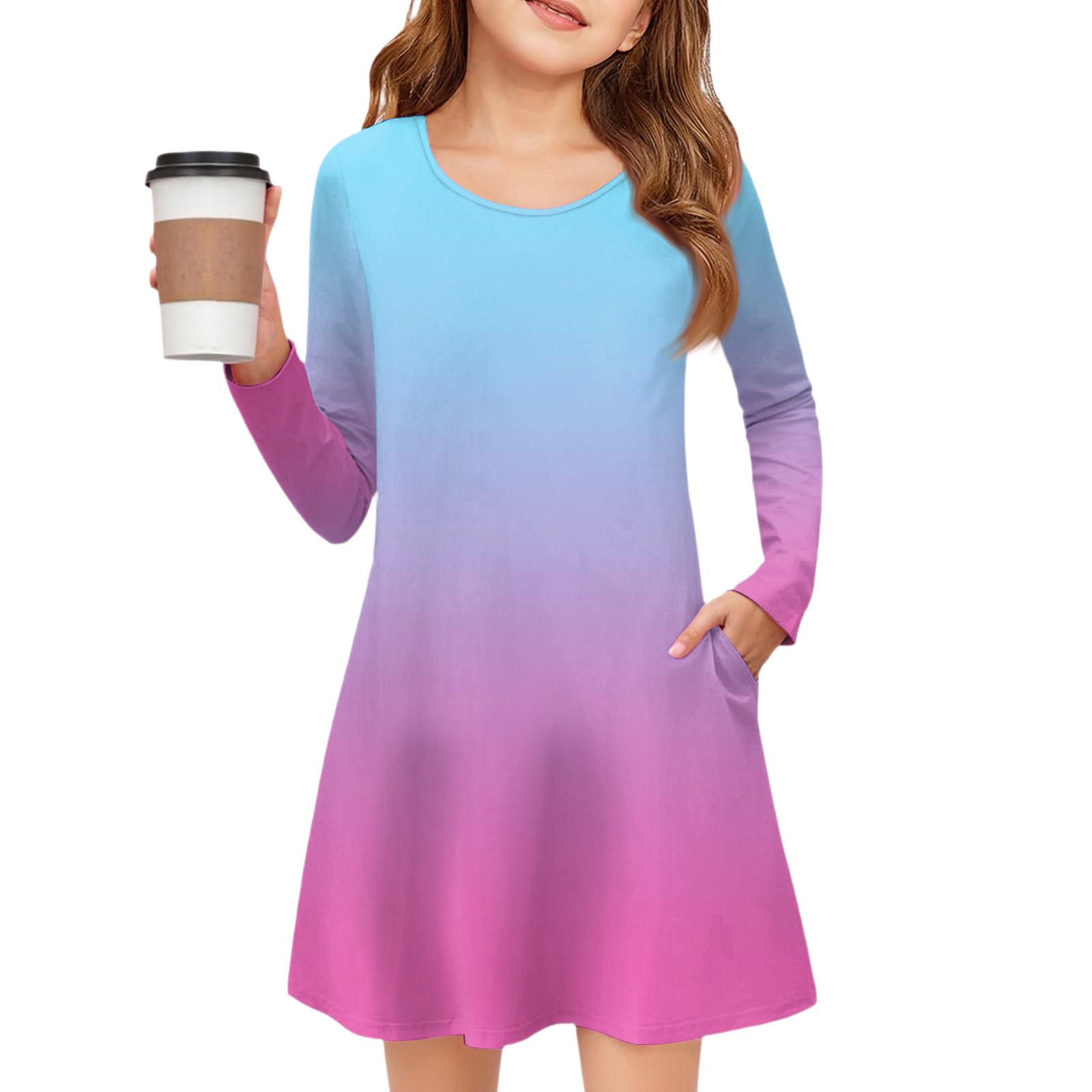 Girls Long Sleeve Dress - Color Pocket Dress 140
Girls Long Sleeve Dress - Color Pocket Dress 140