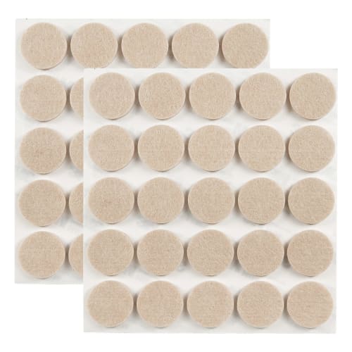 Ginoya 5mm Thick Felt Pads, 50-Pack, 25mm Round Furniture Protection Pads for Scratch Prevention and Sound Reduction (Beige)
Ginoya 5mm Thick Felt Pads, 50-Pack, 25mm Round Furniture Protection Pads for Scratch Prevention and Sound Reduction (Beige)