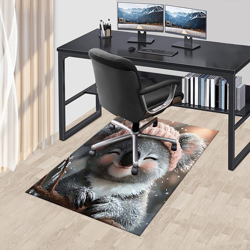 1pc Koala Winter Wonderland Chair Mat - Anime Cartoon Design Office Chair Pad with Pink Knitted Hat for Festive Gifts and Seasonal Decorations.C099 60cm by 90cm
1pc Koala Winter Wonderland Chair Mat - Anime Cartoon Design Office Chair Pad with Pink Knitted Hat for Festive Gifts and Seasonal Decorations.C099 60cm by 90cm