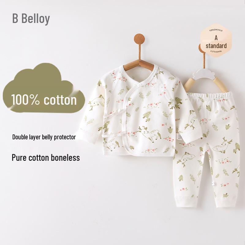 Pure Cotton Baby Autumn Set: Newborn Pants & Boneless Monk Clothes Size 52 (0-1 month)
Pure Cotton Baby Autumn Set: Newborn Pants & Boneless Monk Clothes Size 52 (0-1 month)