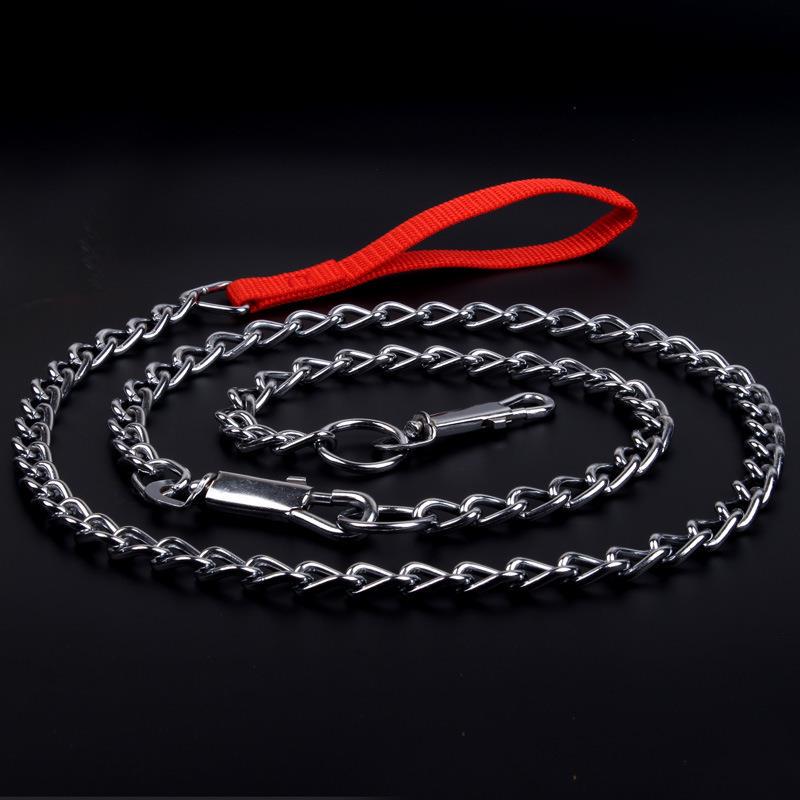 Metal Dog Leash with Iron Chain and Plate Buckle Diameter 1.6mm x 120cm
Metal Dog Leash with Iron Chain and Plate Buckle Diameter 1.6mm x 120cm