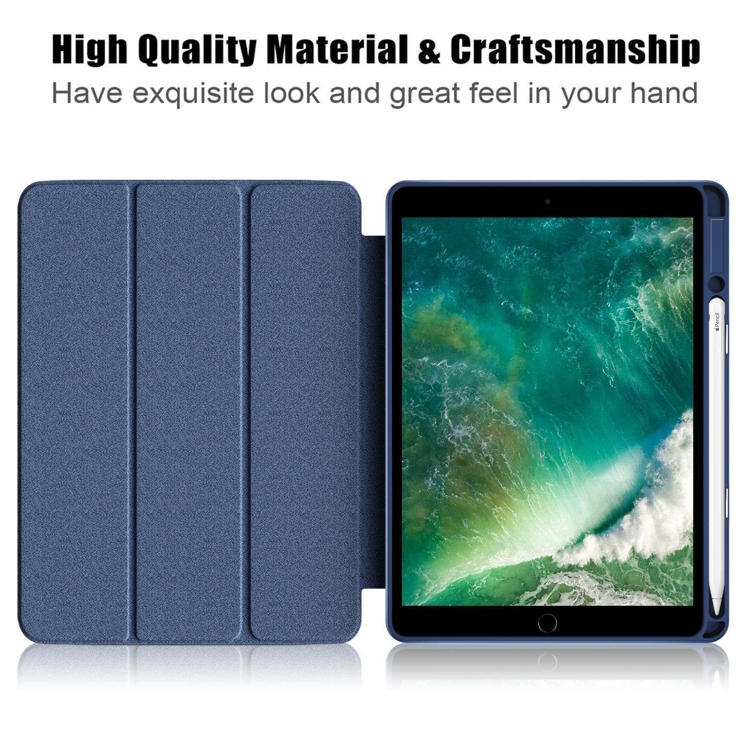 Case for iPad 10.2 (2019)/(2020)/(2021)/iPad Pro 10.5-inch (2017)/Air 10.5 inch (2019) Tri-fold Stand Leather Cover Blue
Case for iPad 10.2 (2019)/(2020)/(2021)/iPad Pro 10.5-inch (2017)/Air 10.5 inch (2019) Tri-fold Stand Leather Cover Blue