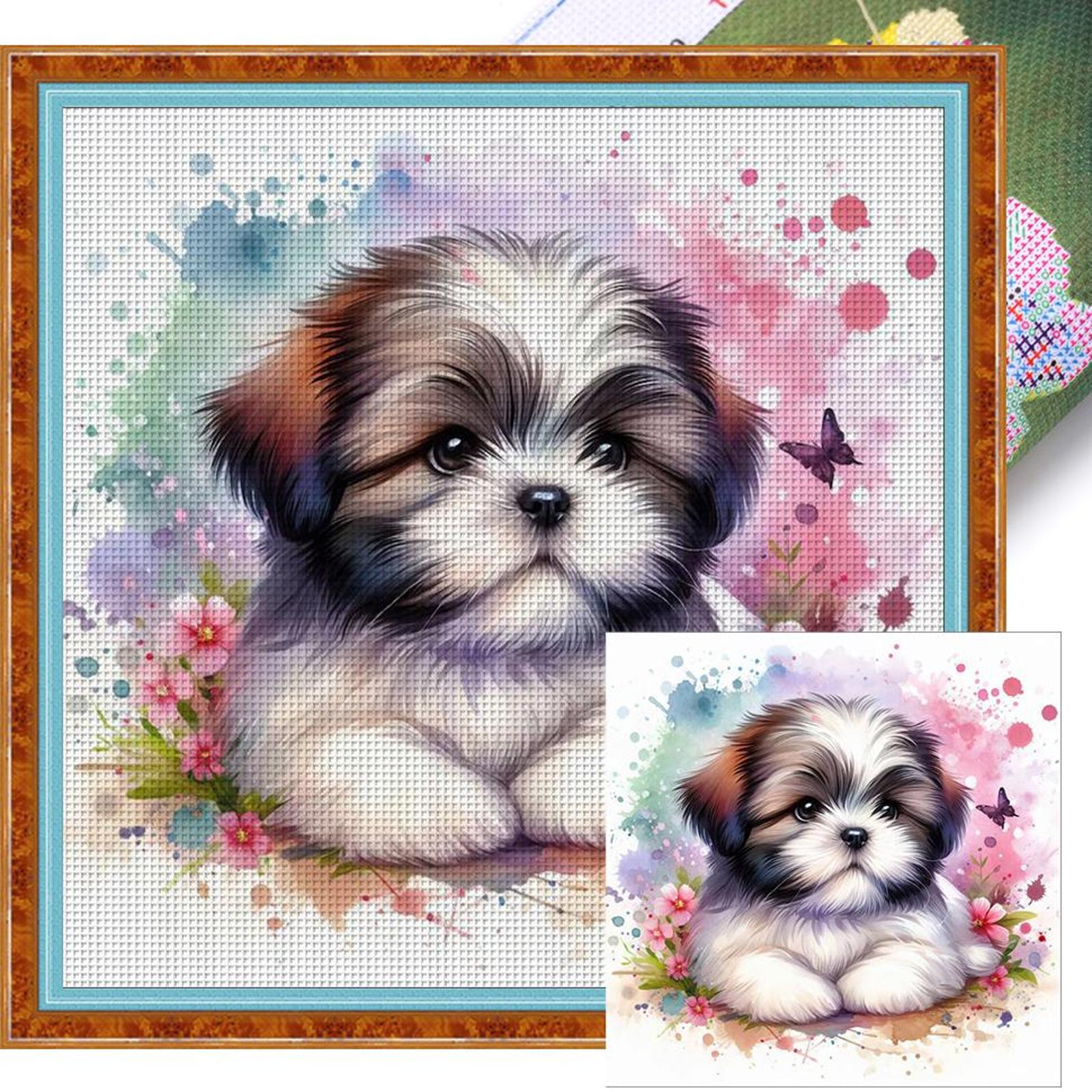 Full Embroidery cotton Thread 11CT Printed Dog Cross Stitch Kit Art 40x40cm
Full Embroidery cotton Thread 11CT Printed Dog Cross Stitch Kit Art 40x40cm