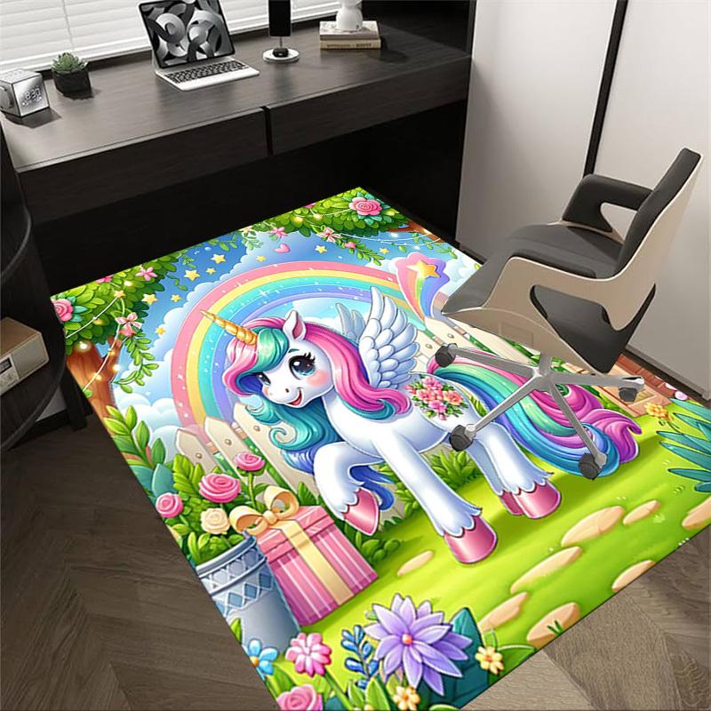 1PC Unicorn Rainbow Extra Large Non-Slip Floor carpet, Office, family, bedroom, Studio - Large Area Rug Indoor Rugs, Vibrant Colors-A247 60cm by 90cm
1PC Unicorn Rainbow Extra Large Non-Slip Floor carpet, Office, family, bedroom, Studio - Large Area Rug Indoor Rugs, Vibrant Colors-A247 60cm by 90cm