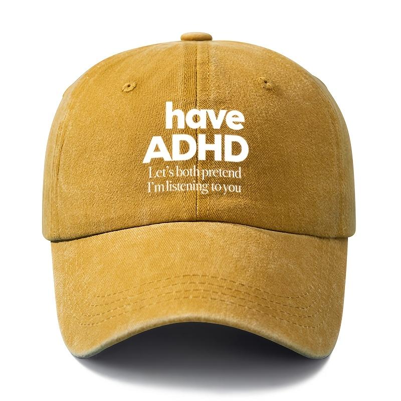 Unisex Fashion Versatile Print Have ADHD Baseball Cap Outdoor Lightweight Trucker Baseball Cap жовтий
Unisex Fashion Versatile Print Have ADHD Baseball Cap Outdoor Lightweight Trucker Baseball Cap жовтий
