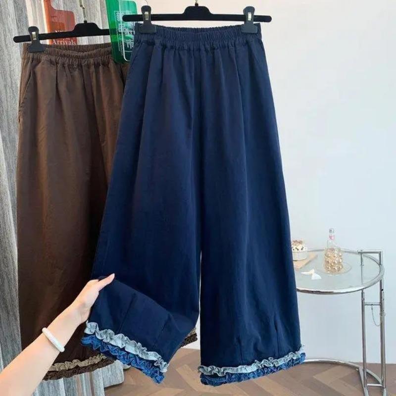 Pants for Women Plus Size Vintage Stretchy Elastic High Waist Long Trousers Versatile Casual Wide Leg Pants XL синий
Pants for Women Plus Size Vintage Stretchy Elastic High Waist Long Trousers Versatile Casual Wide Leg Pants XL синий