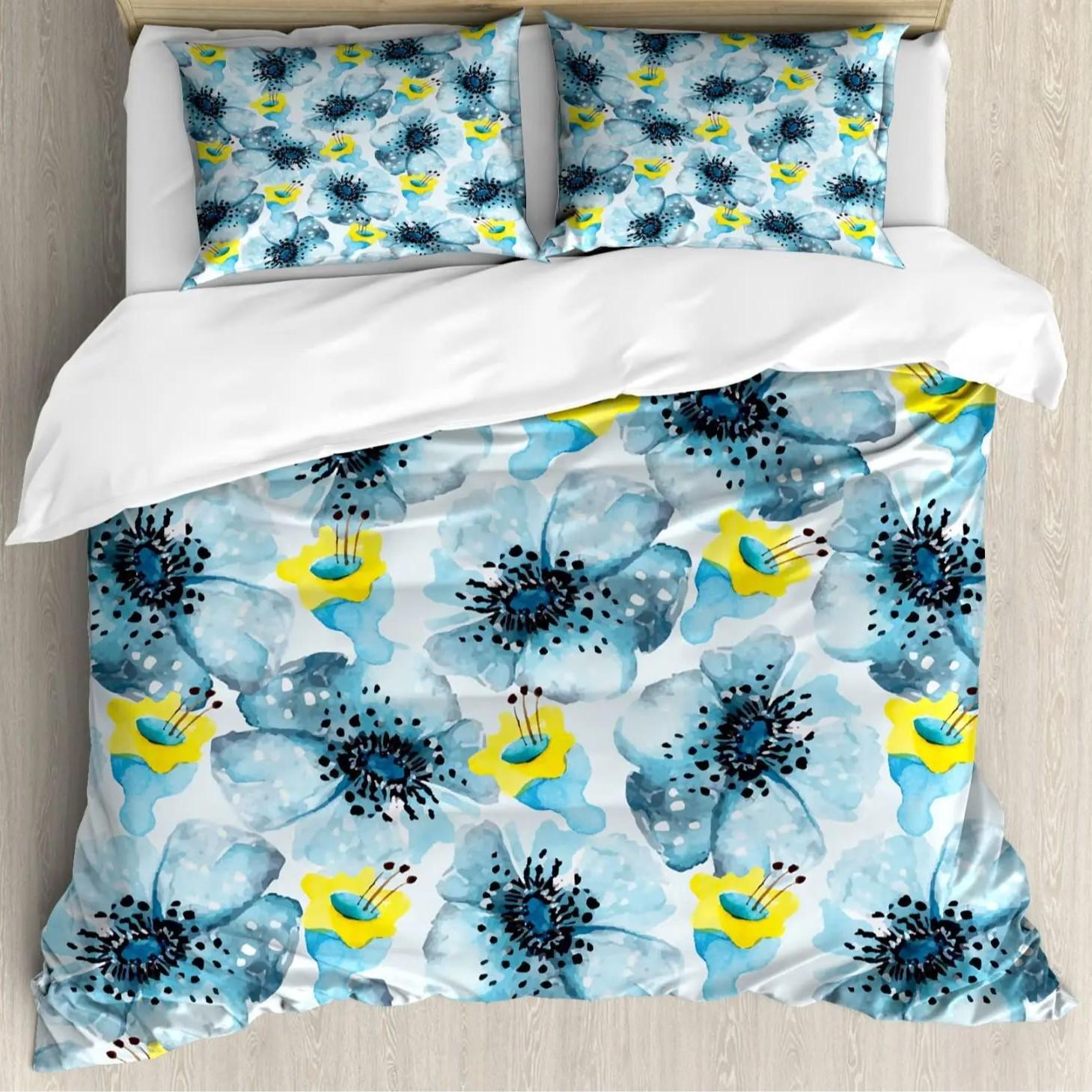Watercolor Flower Duvet Set Bedding Three-Piece Set EU single 135*200
Watercolor Flower Duvet Set Bedding Three-Piece Set EU single 135*200
