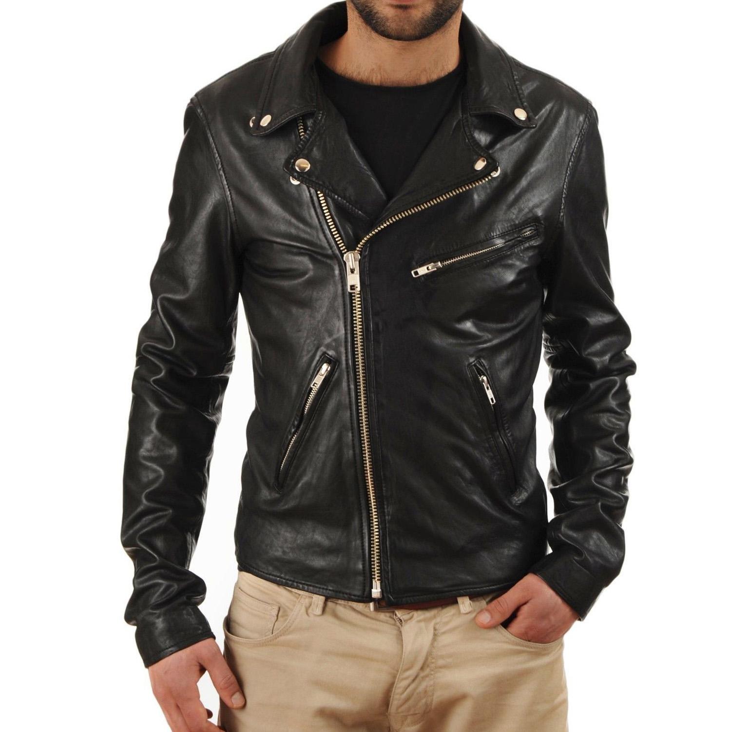 SkinOutfit Men s Genuine Lambskin Black Leather Jacket Stylish Motorcycle Bomber Biker Outerwear MJ 05 3XL чорний
SkinOutfit Men s Genuine Lambskin Black Leather Jacket Stylish Motorcycle Bomber Biker Outerwear MJ 05 3XL чорний