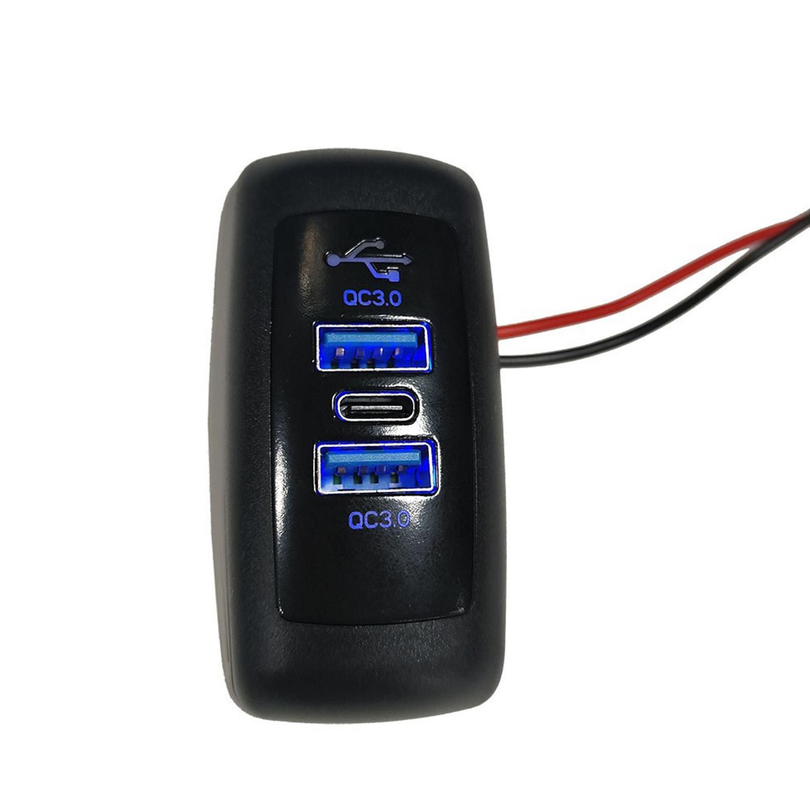 3 Port USB Chargers For RVs Modification Double USB 18W QC3 0 And Type C 30W PD3 0 Output with Protection Circuit 1
3 Port USB Chargers For RVs Modification Double USB 18W QC3 0 And Type C 30W PD3 0 Output with Protection Circuit 1