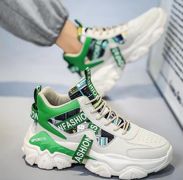 Высокие мужские туфли зимние баскетбольные спортивные туфли молодежные модные брендовые универсальные туфли Putian жареные уличные папины туфли толстая подошва 44
Высокие мужские туфли зимние баскетбольные спортивные туфли молодежные модные брендовые универсальные туфли Putian жареные уличные папины туфли толстая подошва 44