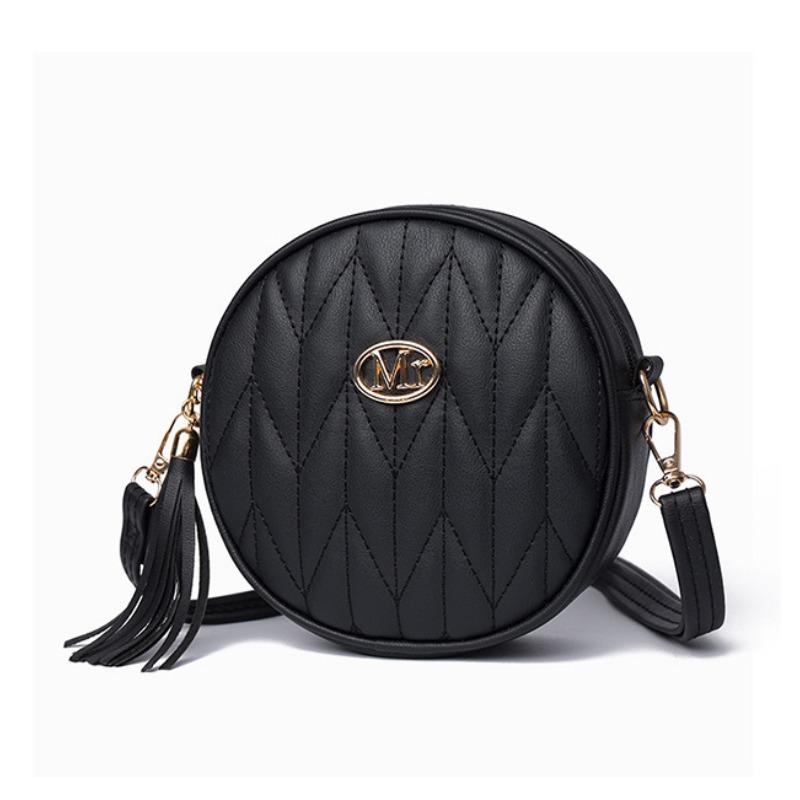 Fashionable Cylindrical Bag for Cute Girls, Mobile Phone Crossbody Bag with Tassels, Versatile Single-shoulder Coin Purse чорний
Fashionable Cylindrical Bag for Cute Girls, Mobile Phone Crossbody Bag with Tassels, Versatile Single-shoulder Coin Purse чорний