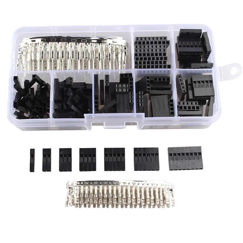 310Pcs/set 2.54mm Male+Female Dupont Wire Jumper Line Cable 1/2/3/4/5/6/8 Pin Header Connector Housing Electronic DIY Kit 310Pcs
310Pcs/set 2.54mm Male+Female Dupont Wire Jumper Line Cable 1/2/3/4/5/6/8 Pin Header Connector Housing Electronic DIY Kit 310Pcs
