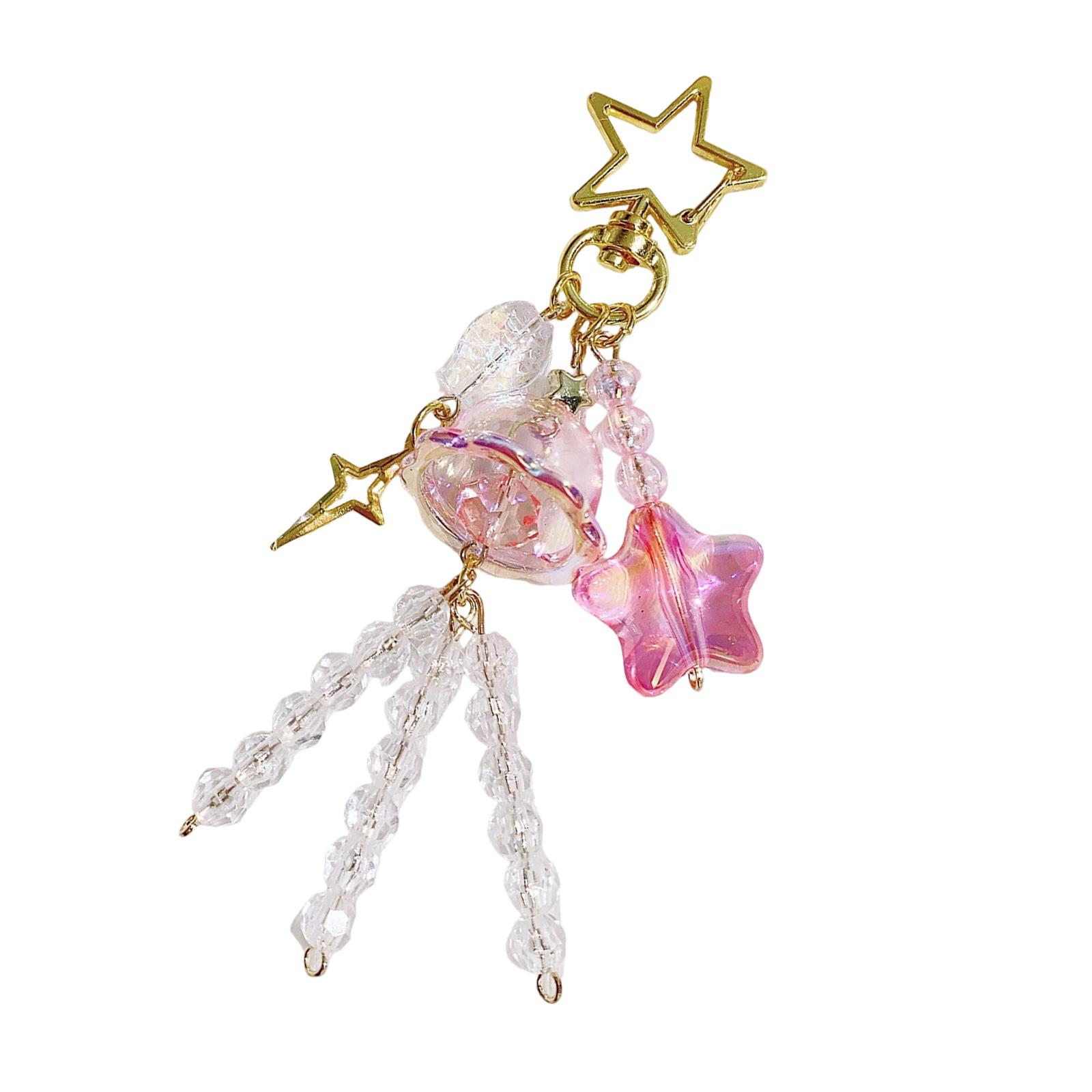 Unique Fish Star Wind Chimes Key Chain with Beads Colorful Beaded Phone Charm Jewelry for Fashionable Earphone Case розовый
Unique Fish Star Wind Chimes Key Chain with Beads Colorful Beaded Phone Charm Jewelry for Fashionable Earphone Case розовый