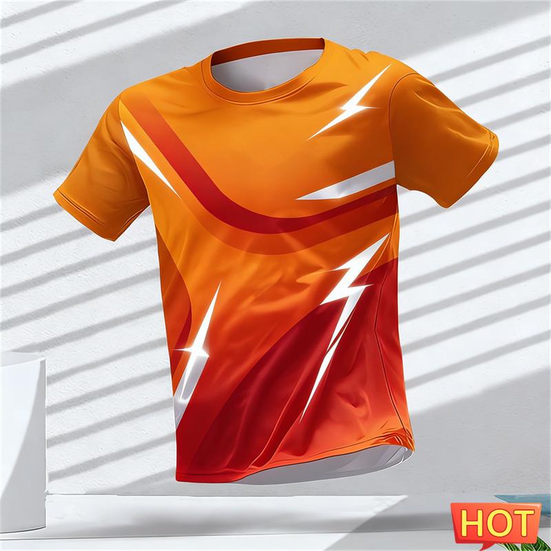 Simple and stylish geometric pattern sports T-shirt, summer casual short sleeved shirt 6XL
Simple and stylish geometric pattern sports T-shirt, summer casual short sleeved shirt 6XL