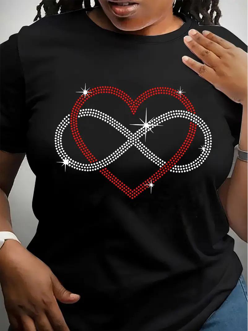 Женский топ с коротким рукавом и круглым вырезом в форме сердца на День святого Валентина - Европейский и американский стиль S
Женский топ с коротким рукавом и круглым вырезом в форме сердца на День святого Валентина - Европейский и американский стиль S