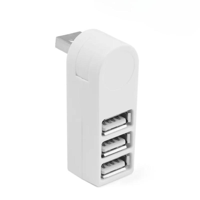 Rotatable 3 Ports Hub USB Mini Adapter Data Transfer For PC Laptop Computer Accessories
Rotatable 3 Ports Hub USB Mini Adapter Data Transfer For PC Laptop Computer Accessories