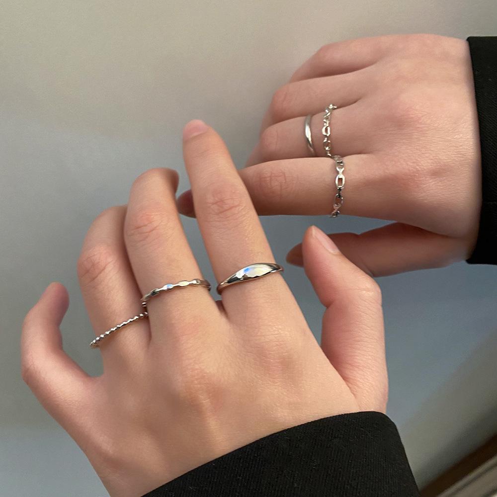 Trendy Plain Band Set Rings for Women - New Hot Girl Personality Pinky & Open Finger Styles
Trendy Plain Band Set Rings for Women - New Hot Girl Personality Pinky & Open Finger Styles