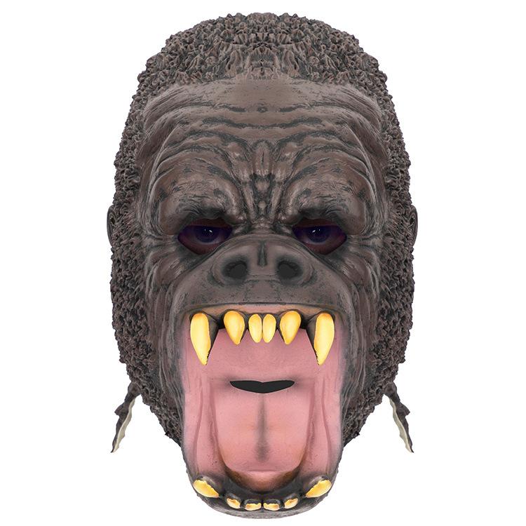 Black gorilla latex mask, realistic animal headgear Adult size коричневий
Black gorilla latex mask, realistic animal headgear Adult size коричневий