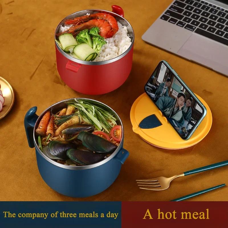 Combination of 304 stainless steel bowl and thermos cup, 1200ML instant noodle bowl with 500ML coffee and milk cup темно-зеленого
Combination of 304 stainless steel bowl and thermos cup, 1200ML instant noodle bowl with 500ML coffee and milk cup темно-зеленого