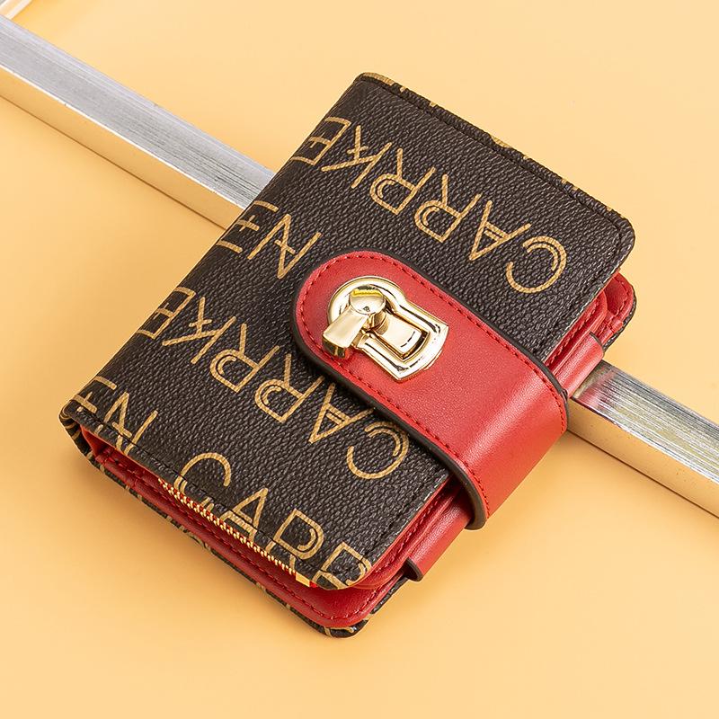 Lock Catch Design Women Wallets Letter Grain Leather Zipper Purse Short Style Wallet Latest Design Ladies Credit Card Holder
Lock Catch Design Women Wallets Letter Grain Leather Zipper Purse Short Style Wallet Latest Design Ladies Credit Card Holder