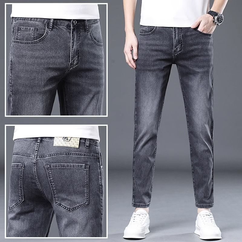 Мужские джинсы Весна Осень Зауженный крой Стрейч Прямые брюки Мужские Узкие Повседневные брюки Модные Высококлассные Черные Мужские Длинные брюки 36
Мужские джинсы Весна Осень Зауженный крой Стрейч Прямые брюки Мужские Узкие Повседневные брюки Модные Высококлассные Черные Мужские Длинные брюки 36