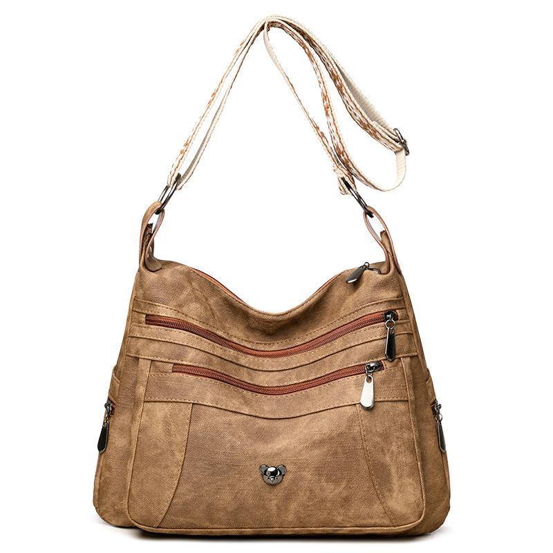 Универсальная сумка через плечо с несколькими карманами коричневый
Универсальная сумка через плечо с несколькими карманами коричневый