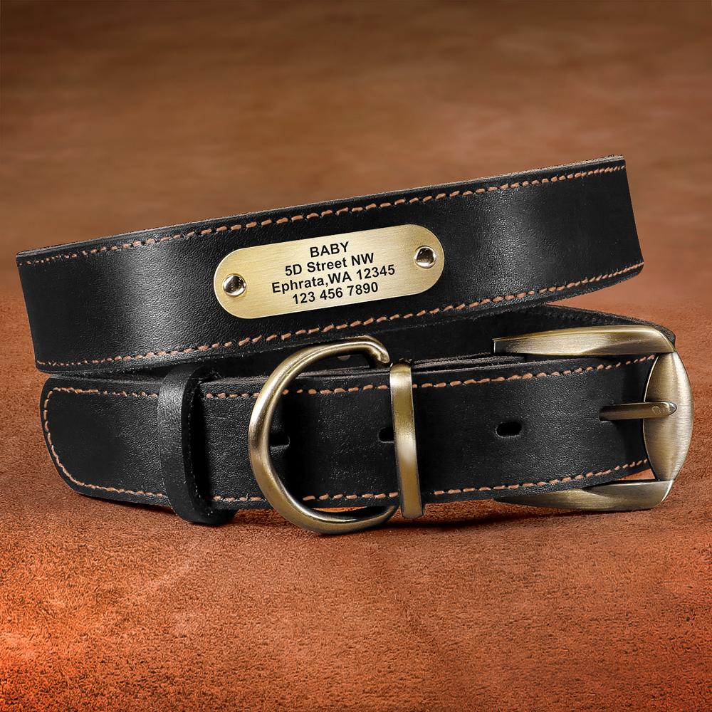 Personalized Dog Collar And Leash Set Real Leather Pet Collars Dogs Walking Lead Leash for Small Large Dogs Pitbull XXS-XL XXS
Personalized Dog Collar And Leash Set Real Leather Pet Collars Dogs Walking Lead Leash for Small Large Dogs Pitbull XXS-XL XXS
