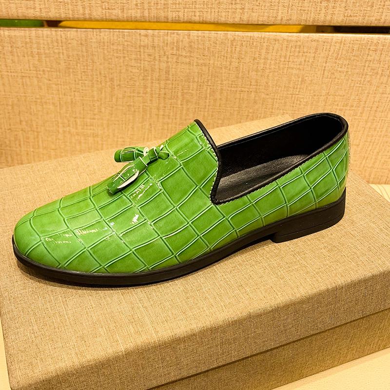 Britain Fashion Tassels Loafers New Men s Pointed Alligator Pattern Dress Casual Shoes Wedding Dress Homecoming Footwear 38
Britain Fashion Tassels Loafers New Men s Pointed Alligator Pattern Dress Casual Shoes Wedding Dress Homecoming Footwear 38