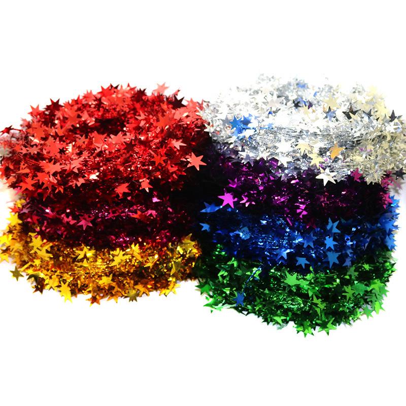 7.5m Pentagram Sequins Christmas Decoration Star Rope with Thin Iron Wire 7.5 meters Red різнокольоровий
7.5m Pentagram Sequins Christmas Decoration Star Rope with Thin Iron Wire 7.5 meters Red різнокольоровий