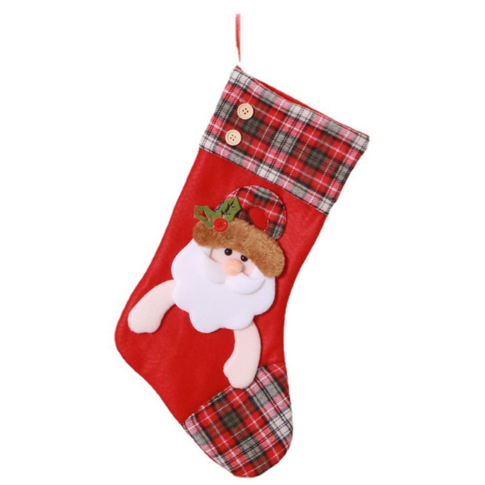 Plaid Edges Candy Stockings Personalized Xmas Gift Bags Christmas Tree Decorations Home Style A
Plaid Edges Candy Stockings Personalized Xmas Gift Bags Christmas Tree Decorations Home Style A