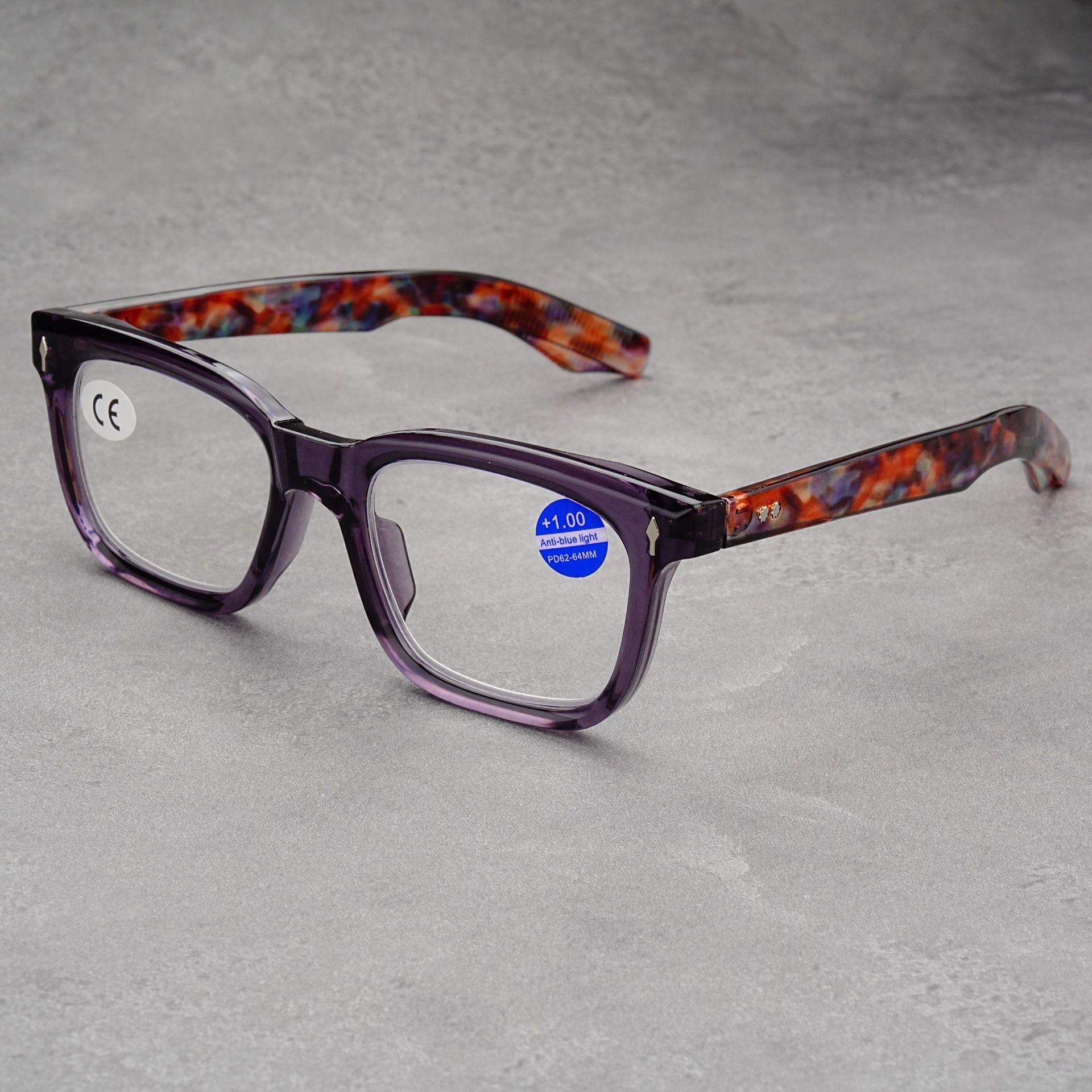 Men Fashion Reading Glasses Anti Blue Light Eyewear Ultralightweight Square Frame Women Presbyopic Eyeglasses +400 фіолетовий
Men Fashion Reading Glasses Anti Blue Light Eyewear Ultralightweight Square Frame Women Presbyopic Eyeglasses +400 фіолетовий