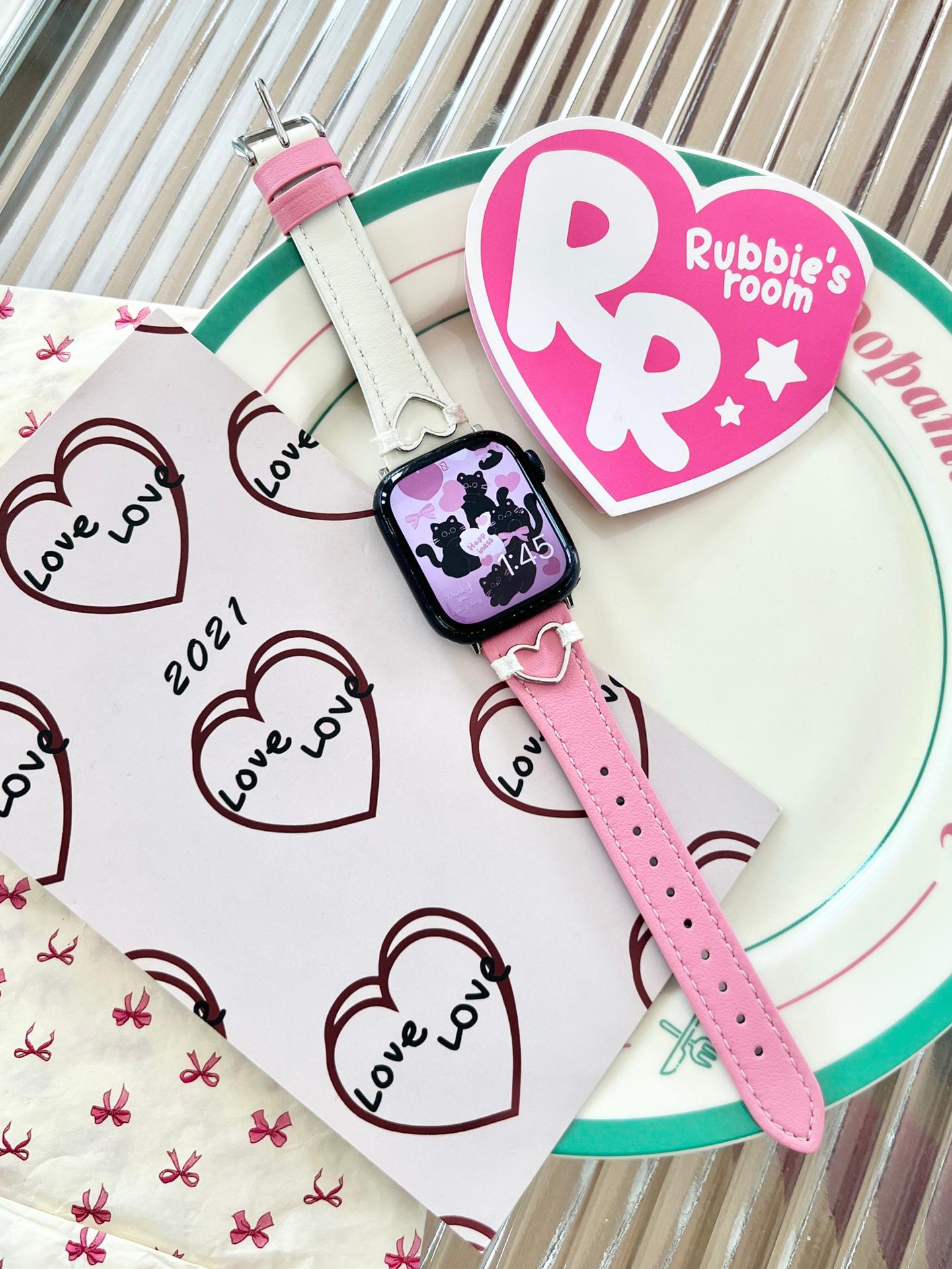 Suitable For Applewatch10 Apple Watch Iwatch98 Generation 7654Se Love Color Matching Lambskin Strap (1/2/3 generation 42mm)/44/45/46/49mm universal
Suitable For Applewatch10 Apple Watch Iwatch98 Generation 7654Se Love Color Matching Lambskin Strap (1/2/3 generation 42mm)/44/45/46/49mm universal