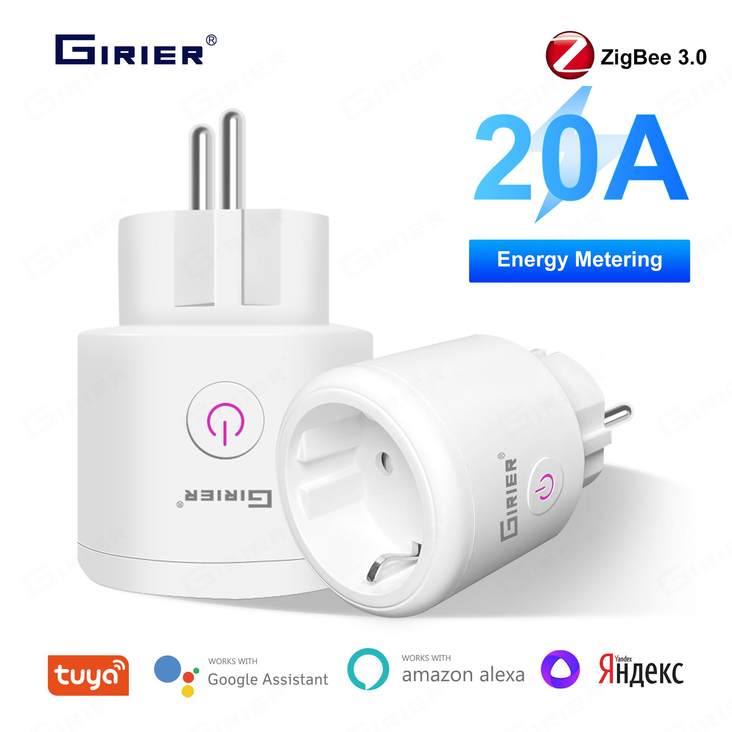 GIRIER Tuya ZigBee art Plug 20A art Домашняя розетка EU 4200 Вт с функцией монитора мощности поддерживает Alexa Alice Hey
GIRIER Tuya ZigBee art Plug 20A art Домашняя розетка EU 4200 Вт с функцией монитора мощности поддерживает Alexa Alice Hey